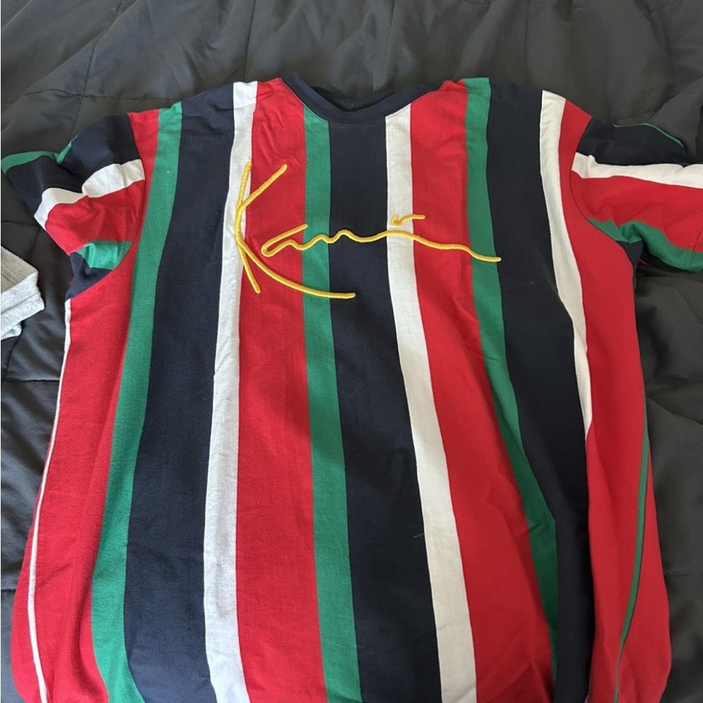 Karl Kani Multicolor T-Shirt with Embroidered Logo